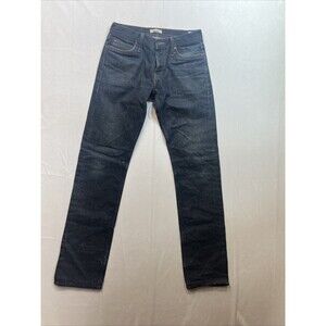 Unbranded Brand UB101 14.5 oz Selvedge Dark Wash Jeans Skinny Mens 33 Distressed